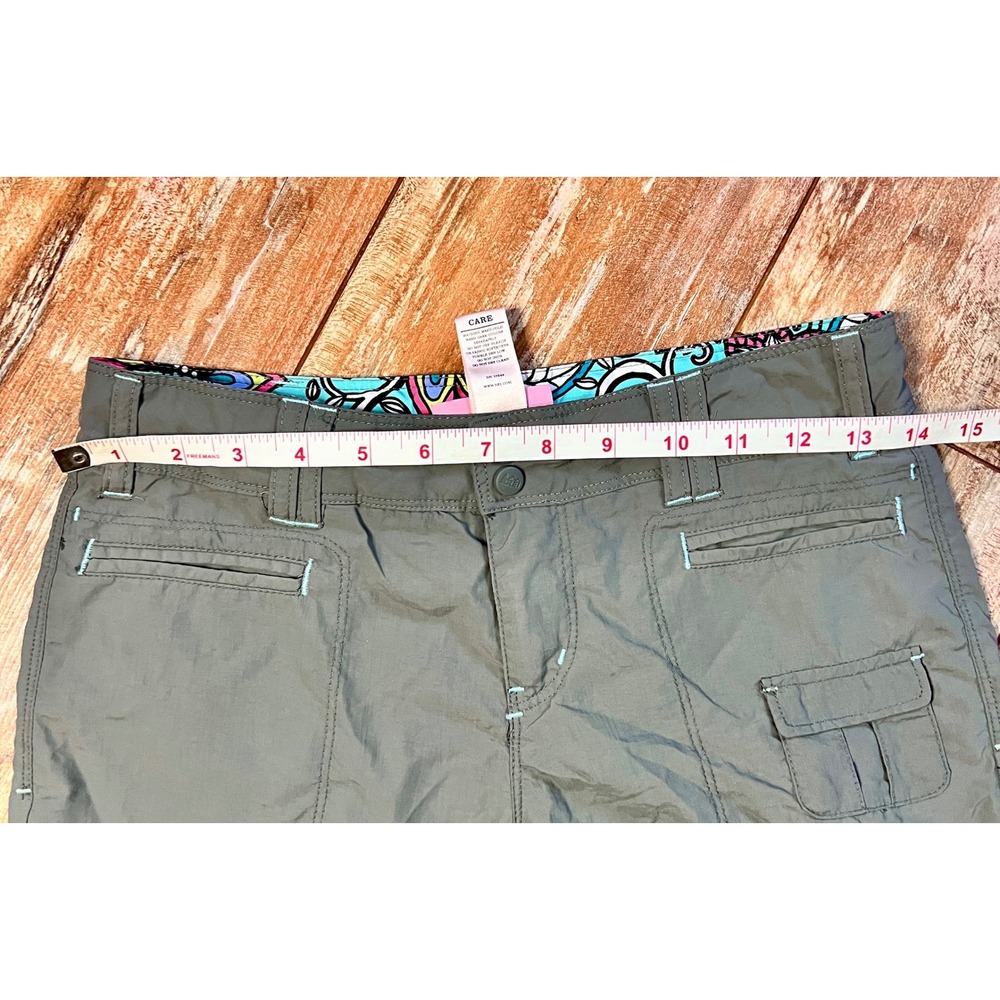 REI Girls M 10/12 Convertible Zip Off Hiking Pants Gray Nylon Outdoor Trail - Picture 10 of 12